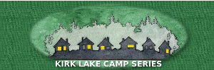 Logo for Kirk Lake Camp series of ebooks